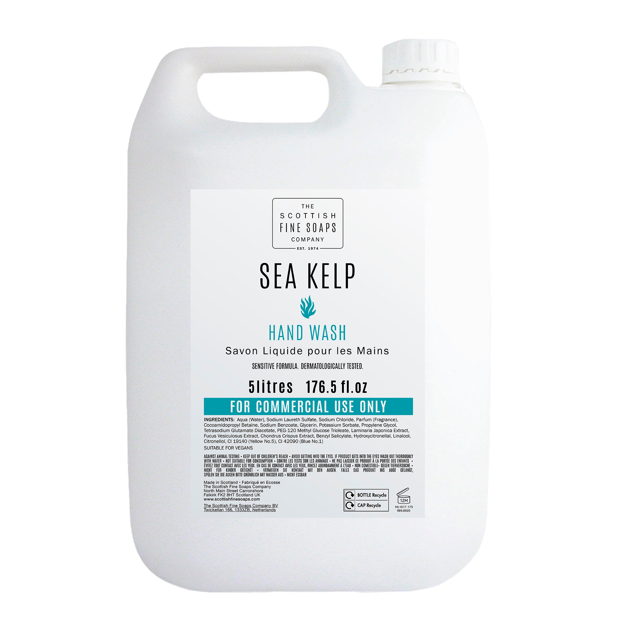 SeaKelp Hand Wash Refill Bottles (2x5Litres)