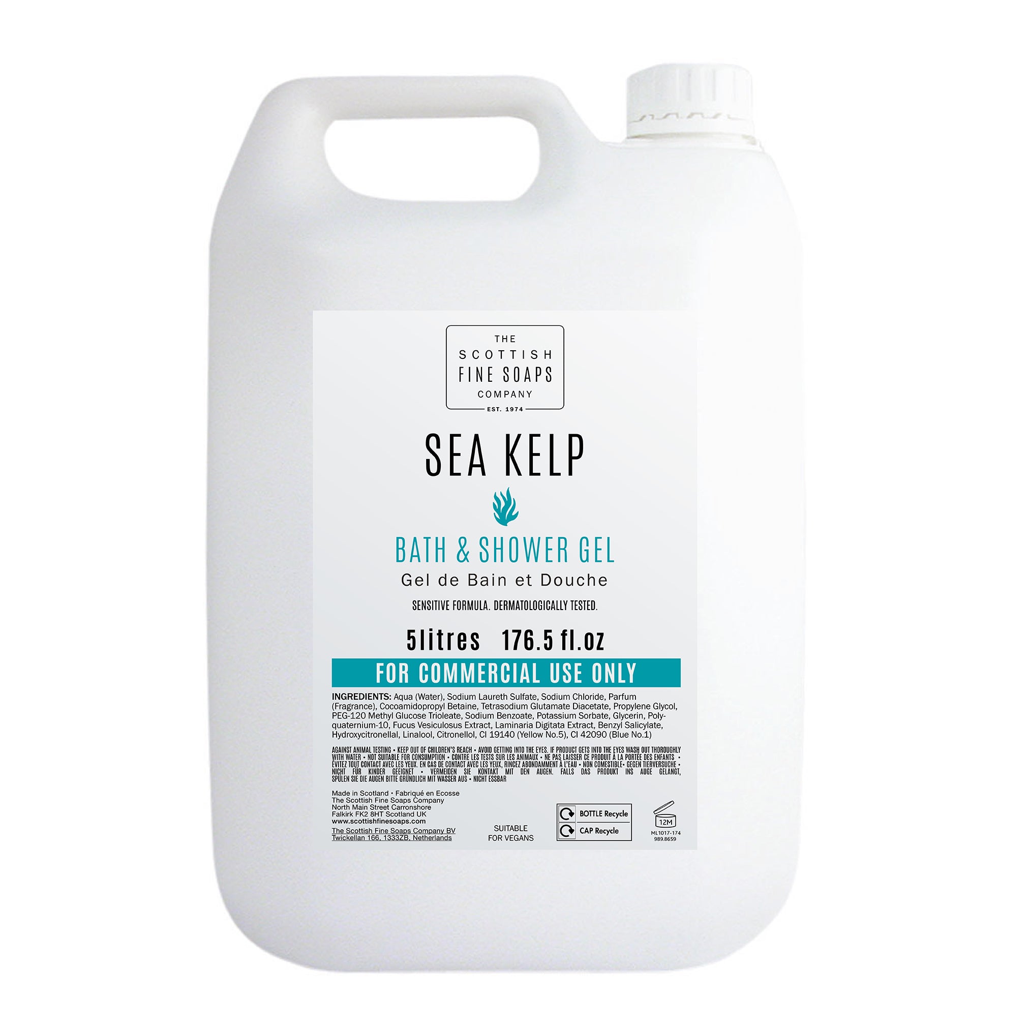 SeaKelp Bath and Shower Gel Refill Bottles (2x5Litres)