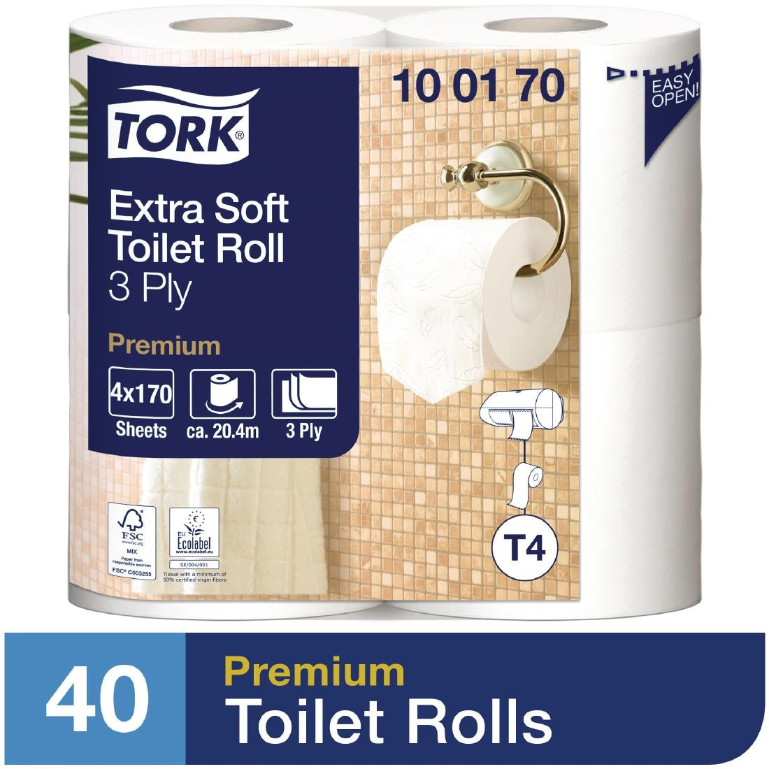 Tork Extra Soft Premium Toilet Paper 3 Ply (pack of 40)