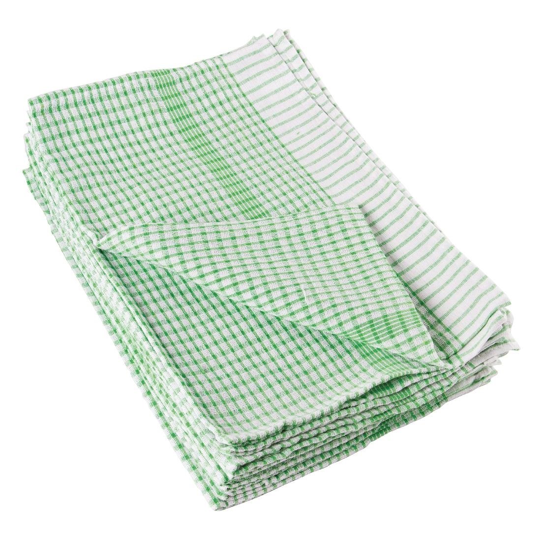 Vogue Wonderdry Green Tea Towel (Pack of 10)