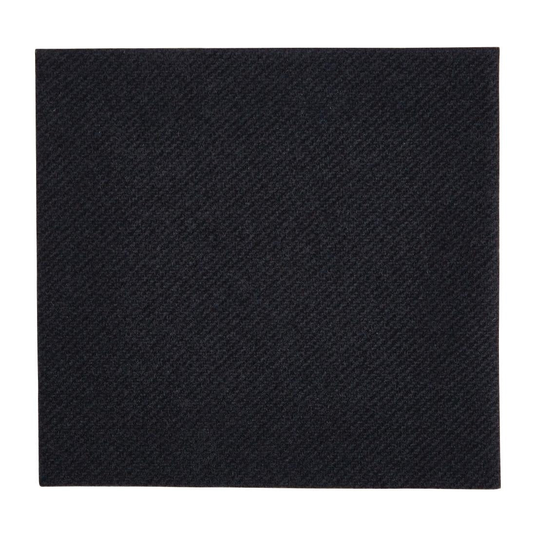 Fiesta Recyclable Premium Tablin Cocktail Napkin Black 24x24cm  1/4 Fold (Pack of 2400)