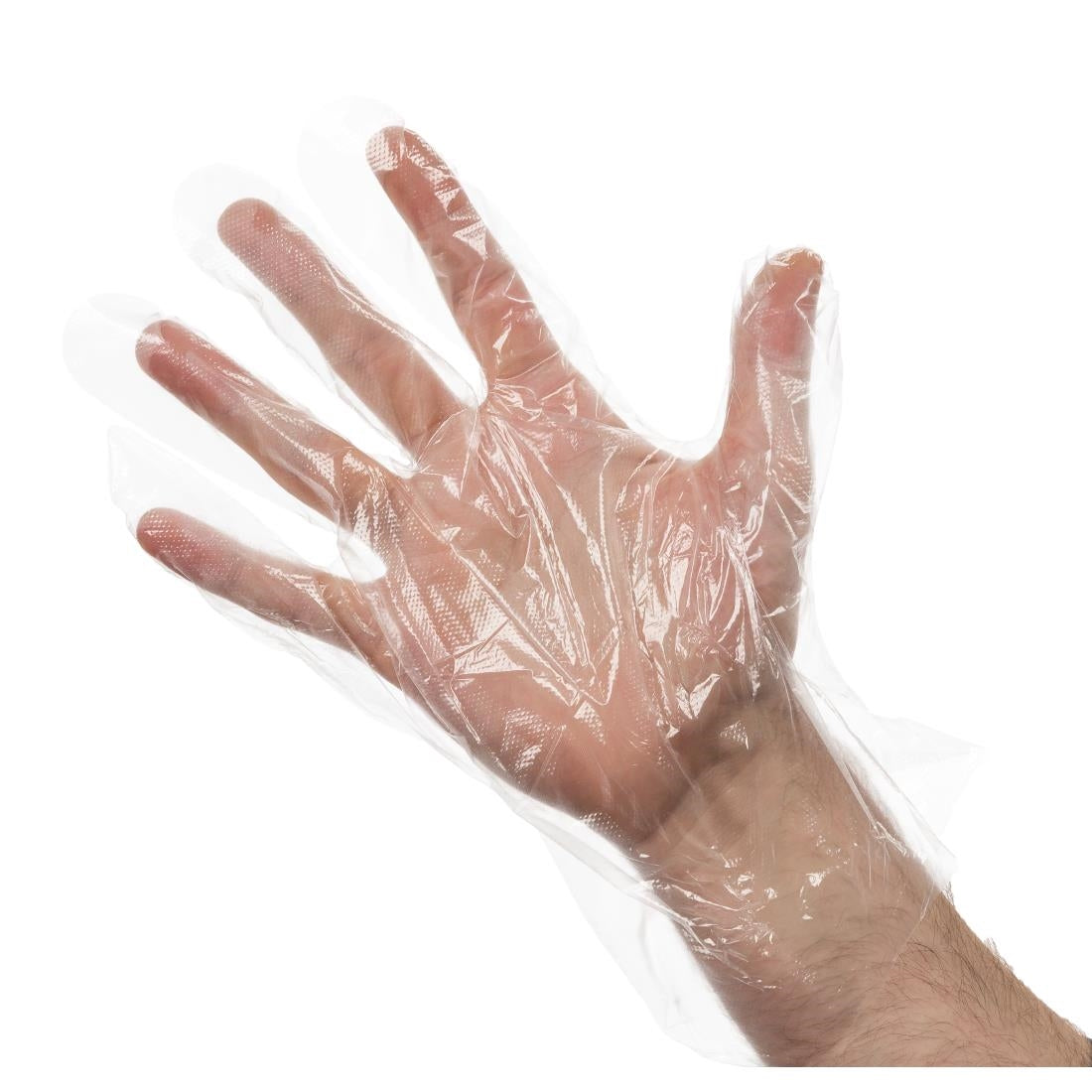 Dispoable Powder-Free Polyethylene Gloves Clear (Pack of 100)